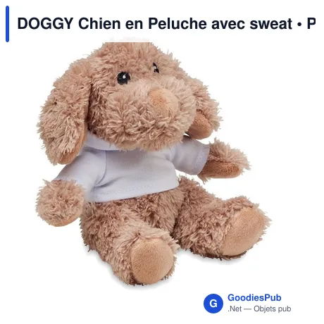 DOGGY Chien en Peluche avec sweat