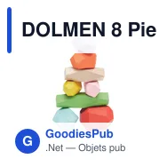 DOLMEN 8 Pieces en bois empilables - Miniature 4