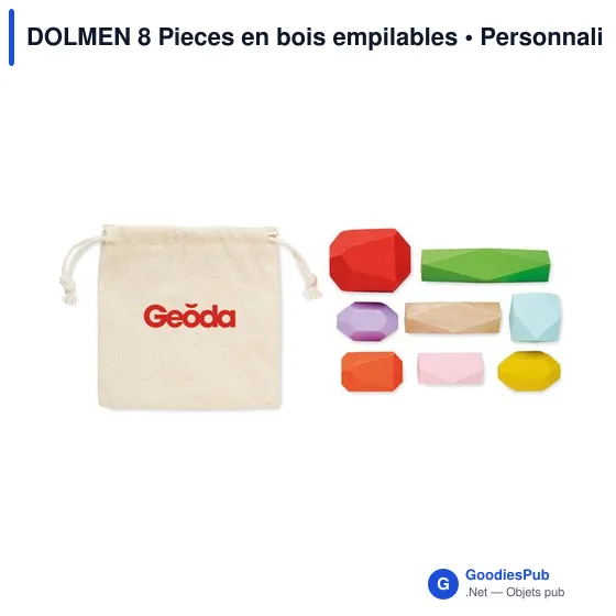 DOLMEN 8 Pieces en bois empilables - Image 5