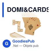 Jeu de dominos et cartes personnalisable avec logo - DOMI&CARDS - Miniature 1