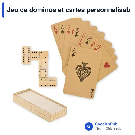 Jeu de dominos et cartes personnalisable avec logo - DOMI&CARDS