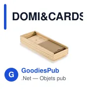 Jeu de dominos et cartes personnalisable avec logo - DOMI&CARDS - Miniature 3