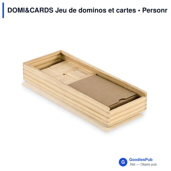 Jeu de dominos et cartes personnalisable avec logo - DOMI&CARDS - Image 3