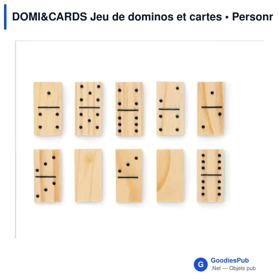 Jeu de dominos et cartes personnalisable avec logo - DOMI&CARDS - Image 7