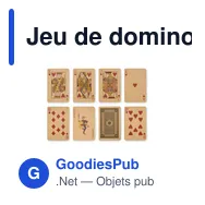 Jeu de dominos et cartes personnalisable avec logo - DOMI&CARDS - Miniature 9