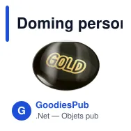 Doming personnalisable rond Ø 15 mm en résine époxy avec logo - Doming Rond - Miniature 3