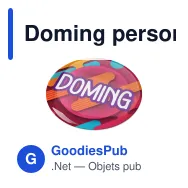 Doming personnalisable rond Ø 17 mm en résine époxy avec logo - Doming Rond - Miniature 2