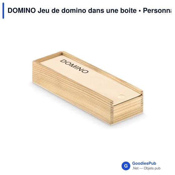 DOMINO Jeu de domino dans une boite - Image 3