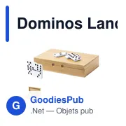 Dominos personnalisés avec logo pour objets publicitaires - Miniature 1