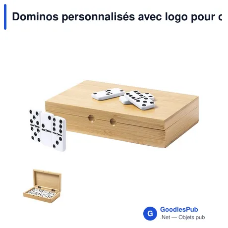 Dominos personnalisés avec logo pour objets publicitaires