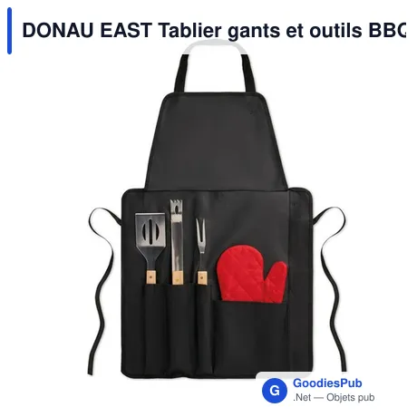 DONAU EAST Tablier gants et outils BBQ