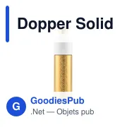 Gourde personnalisée en métal doré avec logo - Dopper Solid Steel - Miniature 1