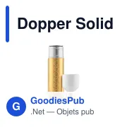 Gourde personnalisée en métal doré avec logo - Dopper Solid Steel - Miniature 2