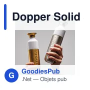 Gourde personnalisée en métal doré avec logo - Dopper Solid Steel - Miniature 6