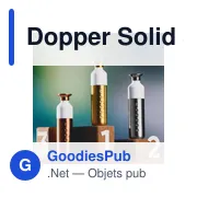 Gourde personnalisée en métal doré avec logo - Dopper Solid Steel - Miniature 8