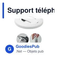 Support téléphone personnalisable avec décapsuleur - DOSENUNOavec logo - Miniature 1