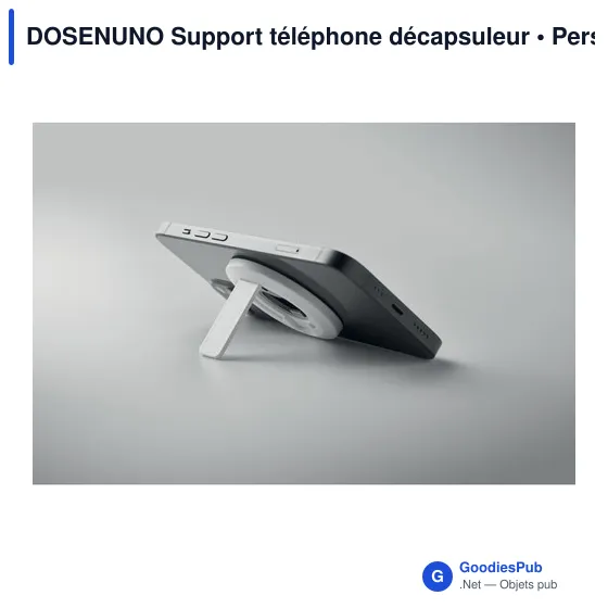 Support téléphone personnalisable avec décapsuleur - DOSENUNOavec logo - Image 2