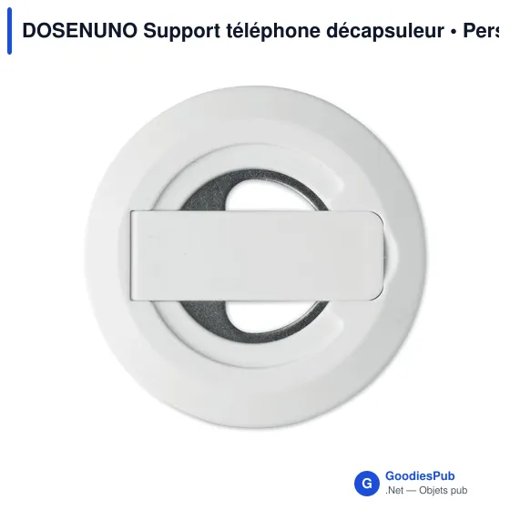 Support téléphone personnalisable avec décapsuleur - DOSENUNOavec logo - Image 3