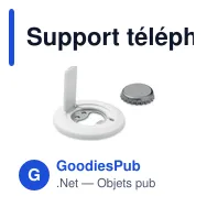 Support téléphone personnalisable avec décapsuleur - DOSENUNOavec logo - Miniature 5