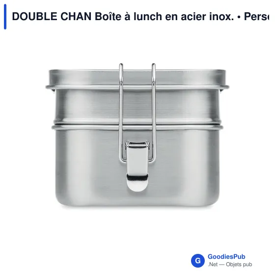 DOUBLE CHAN Boîte à lunch en acier inox. - Image 2
