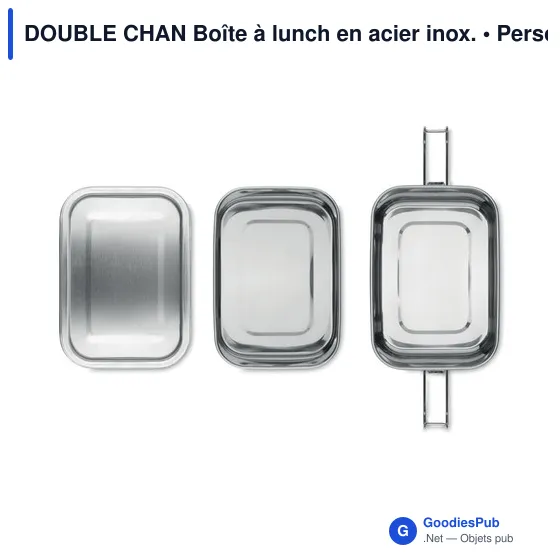 DOUBLE CHAN Boîte à lunch en acier inox. - Image 11
