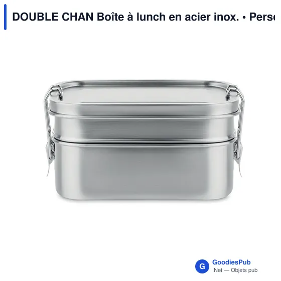 DOUBLE CHAN Boîte à lunch en acier inox. - Image 3