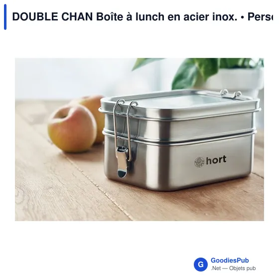 DOUBLE CHAN Boîte à lunch en acier inox. - Image 6