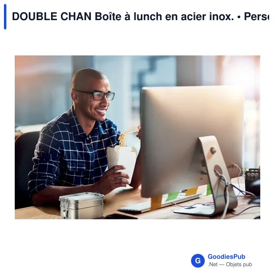 DOUBLE CHAN Boîte à lunch en acier inox. - Image 7