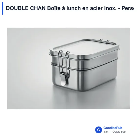 DOUBLE CHAN Boîte à lunch en acier inox. - Image 8