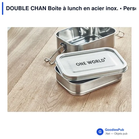 DOUBLE CHAN Boîte à lunch en acier inox. - Image 10