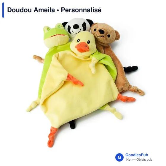 Doudou personnalisable Ameila avec logo - Article bébé - Image 3