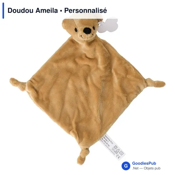 Doudou personnalisable Ameila avec logo - Article bébé - Image 5