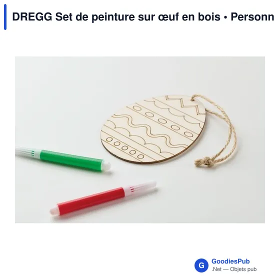 DREGG Set de peinture sur œuf en bois - Image 4