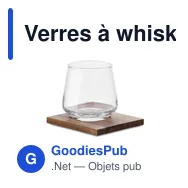 Verres à whisky personnalisables avec logo - DRINKS - Miniature 1