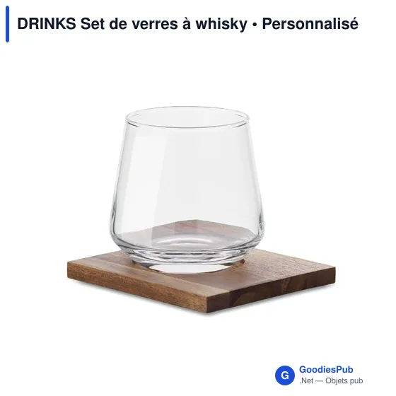 Verres à whisky personnalisables avec logo - DRINKS - Image 1