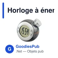 Horloge à énergie liquide personnalisable avec logo - Miniature 2