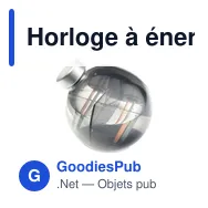 Horloge à énergie liquide personnalisable avec logo - Miniature 3
