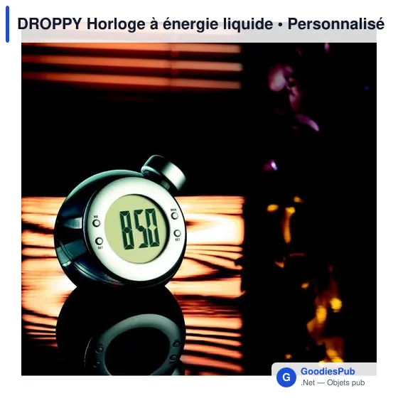 Horloge à énergie liquide personnalisable avec logo - Image 5