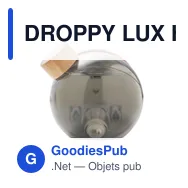 DROPPY LUX Horloge à eau LCD en bambou - Miniature 2