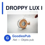 DROPPY LUX Horloge à eau LCD en bambou - Miniature 5