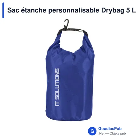Sac étanche personnalisable Drybag 5 L avec logo