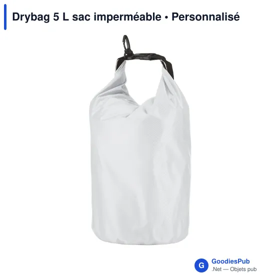 Sac étanche personnalisable Drybag 5 L avec logo - Image 5