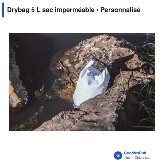 Sac étanche personnalisable Drybag 5 L avec logo - Image 7