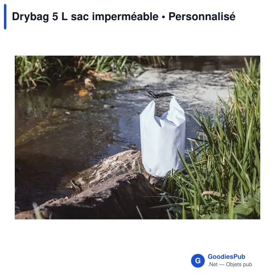 Sac étanche personnalisable Drybag 5 L avec logo - Image 8