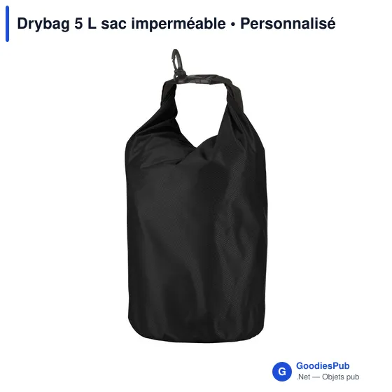 Sac étanche personnalisable Drybag 5 L avec logo - Image 10