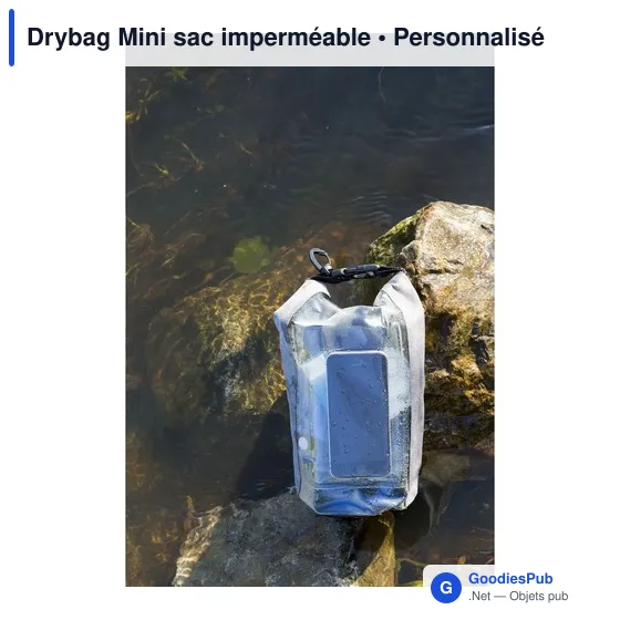 Sac imperméable personnalisable Drybag Mini avec logo - Image 4
