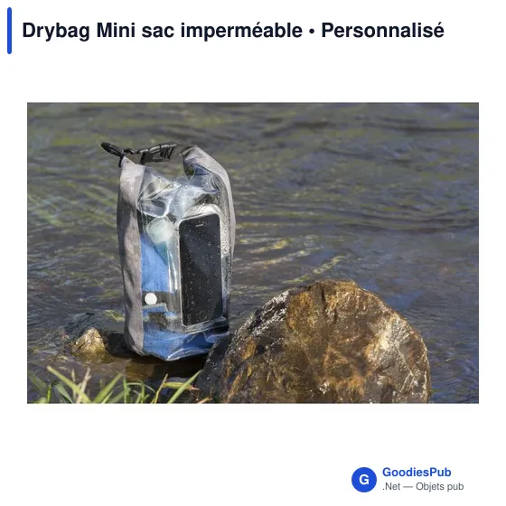 Sac imperméable personnalisable Drybag Mini avec logo - Image 7