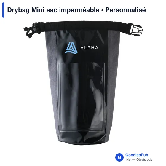 Sac imperméable personnalisable Drybag Mini avec logo - Image 10