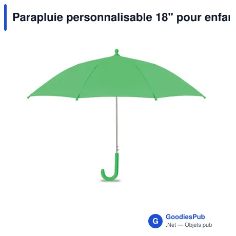 Parapluie personnalisable 18" pour enfants avec logo - DRYKID