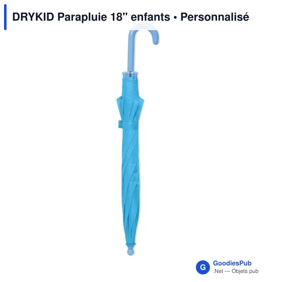 Parapluie personnalisable 18" pour enfants avec logo - DRYKID - Image 11